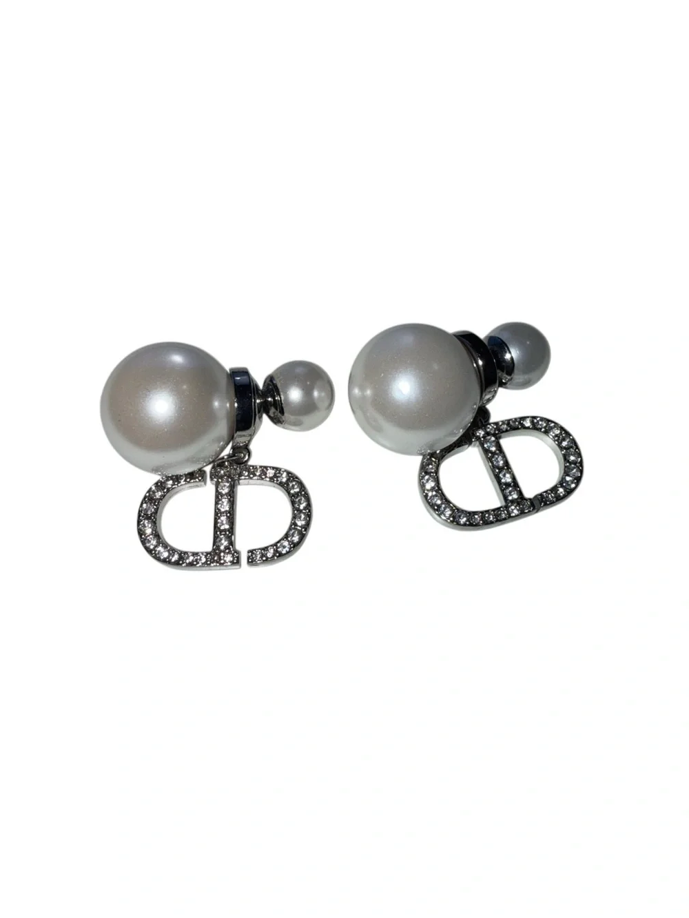 Pearl Stud Drop Earrings Crystal Rhinestone Dangle Statement Jewelry